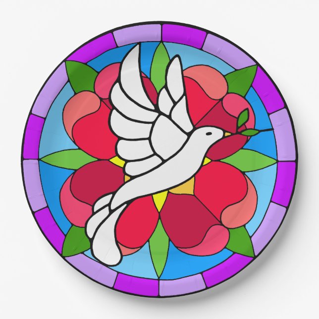 Dove    paper plate (Front)