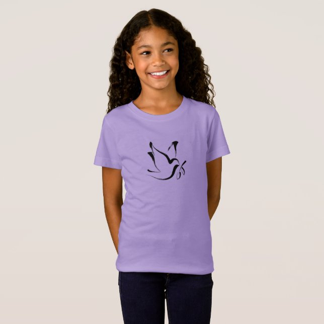 Dove peace drawing T-Shirt (Front Full)