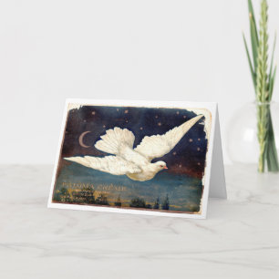Dove Peace To You Vintage Christmas Card