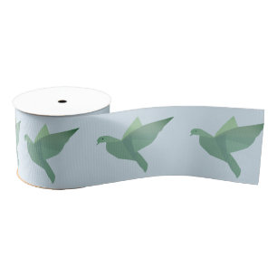 Dove Pigeon Art Ribbon Grosgrain Ribbon