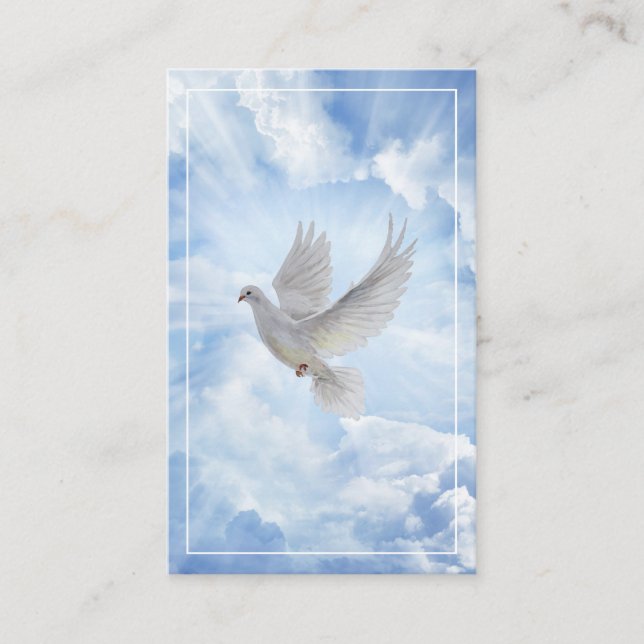 Dove Prayer Card - After Glow (Front)