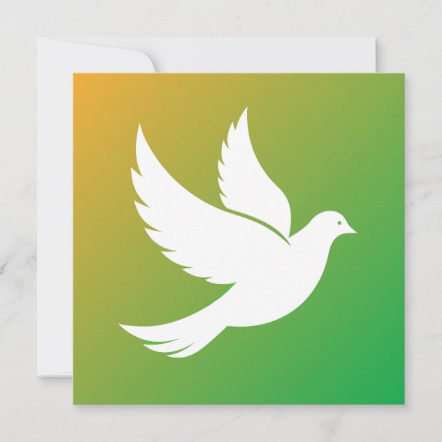 Dove Silhouette Holiday Card (Front)