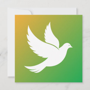 Dove Silhouette Holiday Card