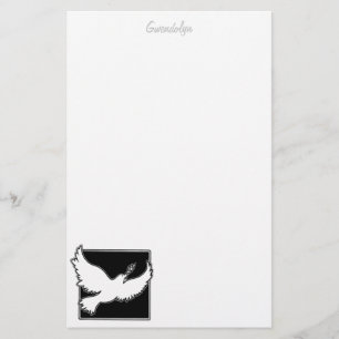 Dove stationery personalised