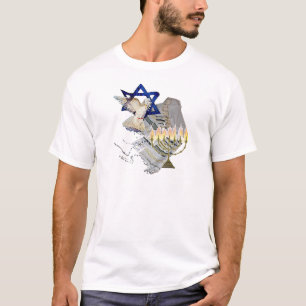 Dove, Tallit & Menorah B T-Shirt