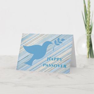 Dove with Branch, Happy Passover Card
