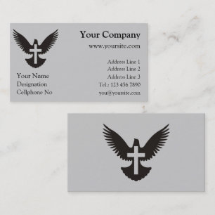 Dove with Cross Business Card
