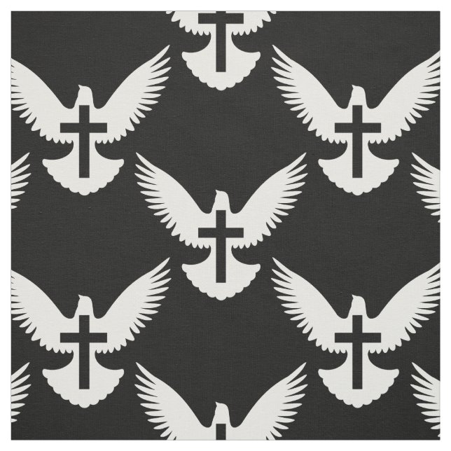 Dove with Cross Fabric (Swatch)