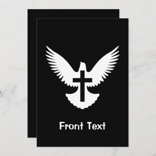 Dove with Cross Invitation