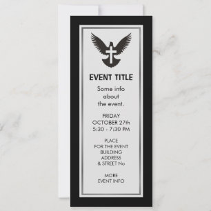 Dove with Cross Invitation