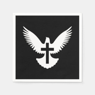 Dove with Cross Napkin