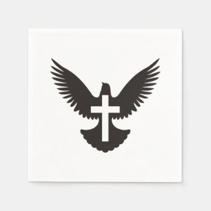 Dove with Cross Napkin