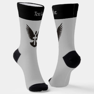 Dove with Cross Socks