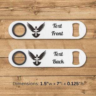Dove with Cross Speed Bottle Opener