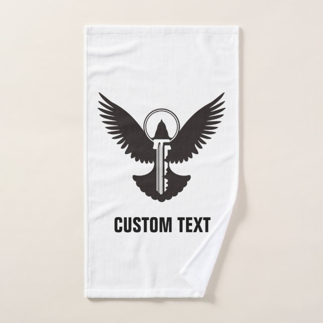 Dove with Key Bath Towel Set (Hand Towel)