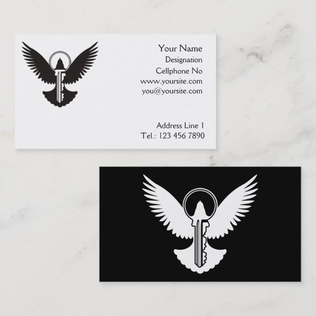 Dove with Key Business Card (Front/Back)