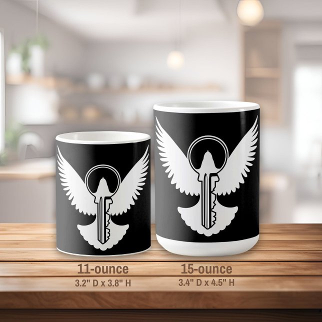 Dove with Key Coffee Mug (Creator Uploaded)