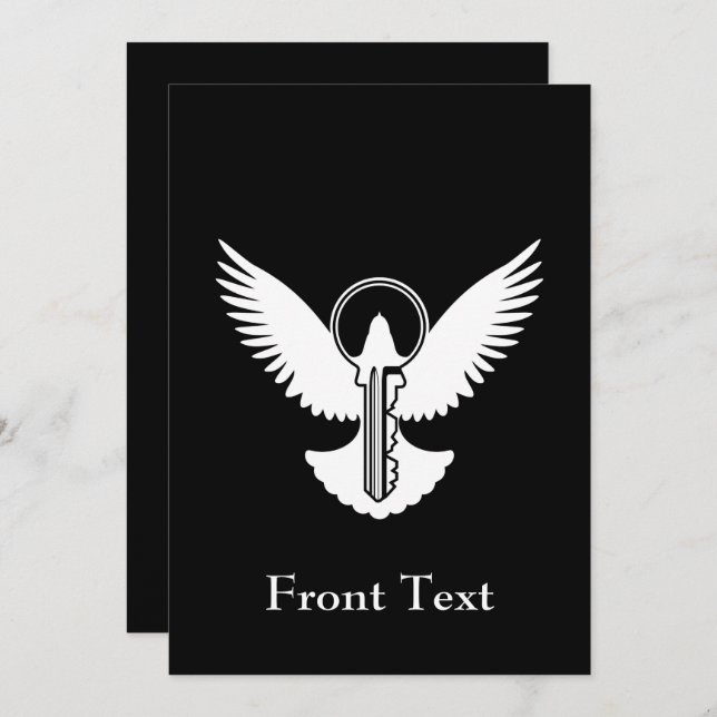 Dove with Key Invitation (Front/Back)