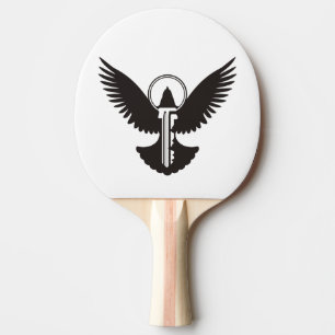 Dove with Key Ping Pong Paddle