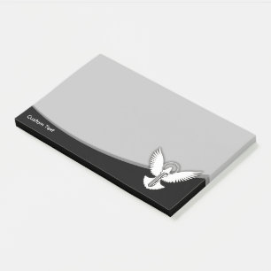 Dove with Key Post-it Notes