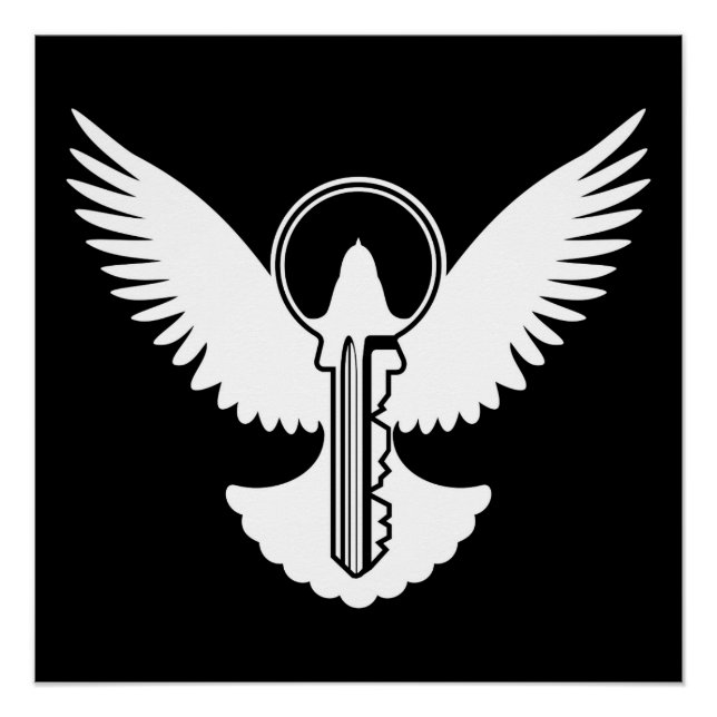 Dove with Key Poster (Front)