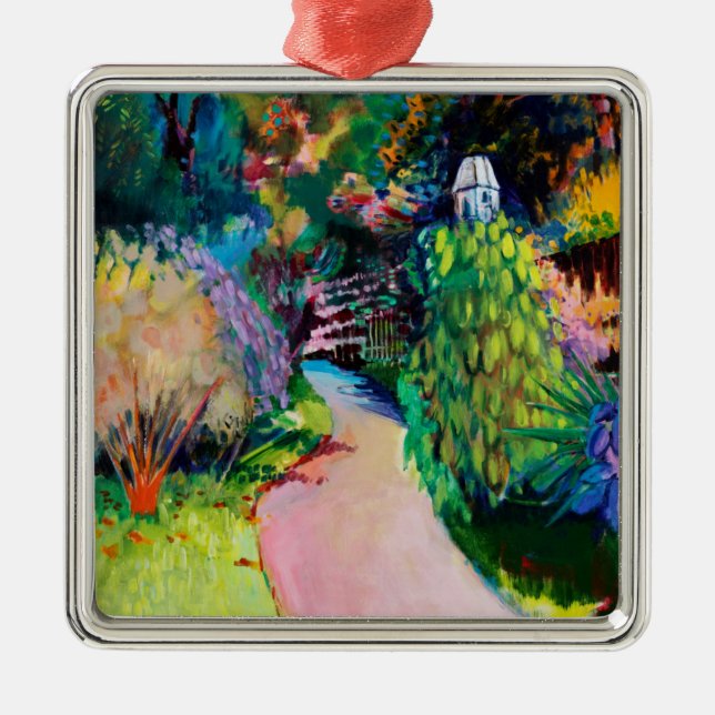 Dovecote Exotic Metal Tree Decoration (Front)