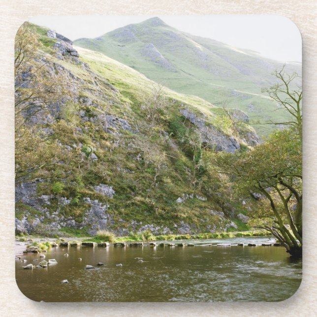 Dovedale Derbyshire, Peak District souvenir photo Coaster (Front)