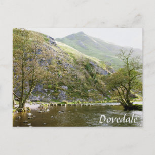 Dovedale Derbyshire, Peak District souvenir photo Postcard