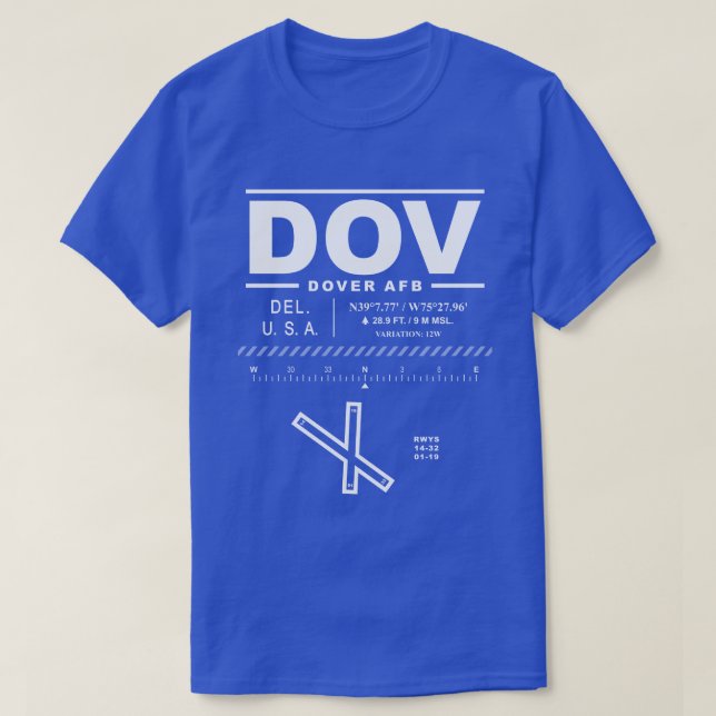 Dover AFB Air Force Base DOV T-Shirt (Design Front)