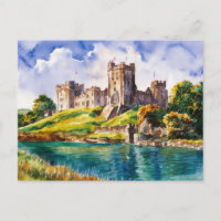 Dover Castle Watercolor Painting