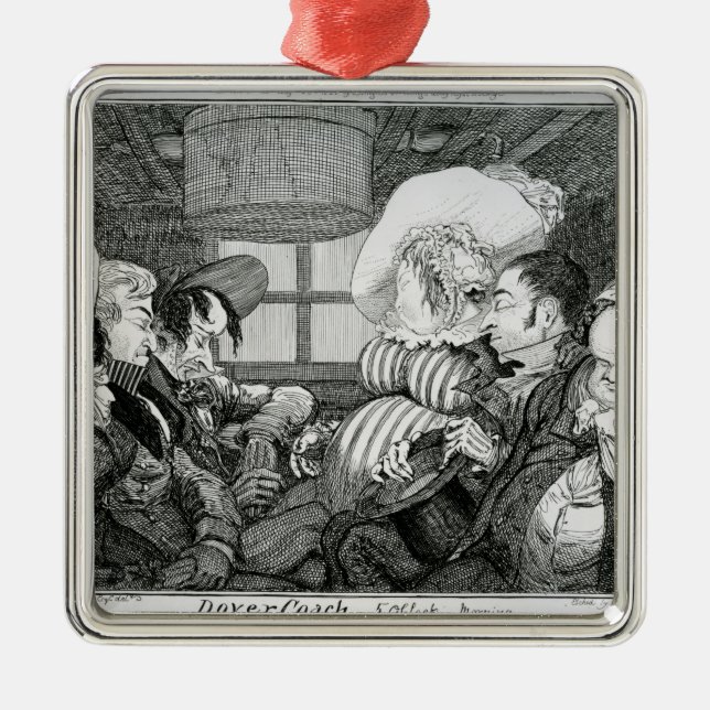 Dover Coach, 5 o'clock morning Metal Tree Decoration (Front)