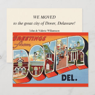 Dover Delaware Postcard Moving Announcement