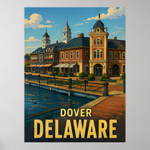 Dover Delaware Travel Gift Poster