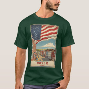 Dover Delaware USA Vintage Travel Tourism Oversize T-Shirt