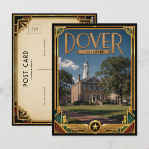 Dover Delaware Vintage Art Deco Golden Age Postcard