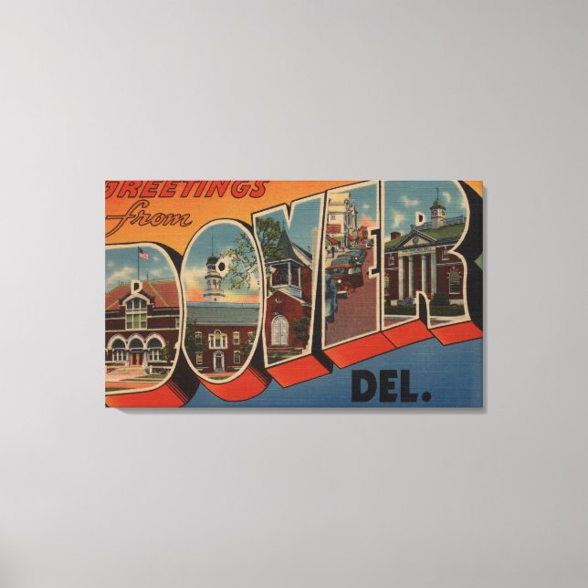 Dover, DelawareLarge Letter ScenesDover, DE Canvas Print (Front)