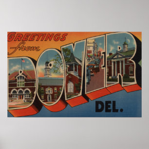 Dover, DelawareLarge Letter ScenesDover, DE Poster