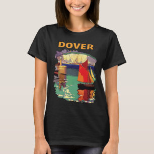 Dover England Cliffs Retro Travel T-Shirt