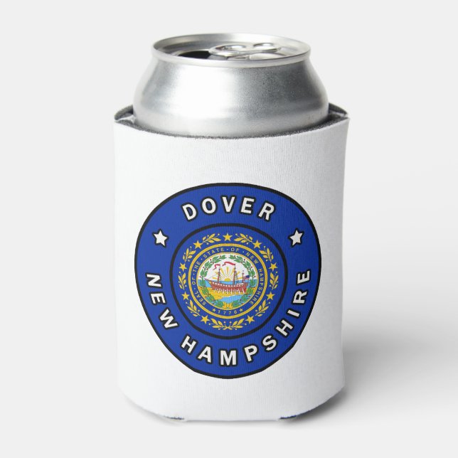 Dover New Hampshire Can Cooler (Can Front)