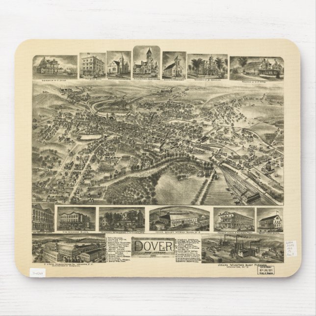 Dover New Jersey (1903) Mouse Mat (Front)