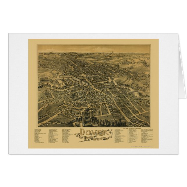 Dover, NH Panoramic Map - 1888 (Front Horizontal)