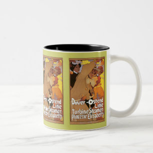 Dover-Ostend Line Two-Tone Coffee Mug
