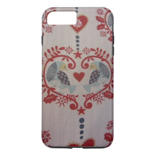 Doves and Hearts -- Pennsylvania Dutch Style iPhone 8 Plus/7 Plus Case