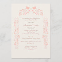 Doves and Romance Invitation