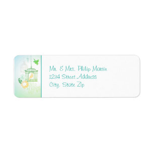 Doves & Cages - Return Address Labels