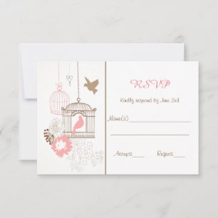 Doves & Cages - RSVP Response Cards