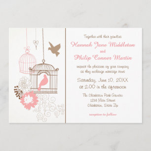 Doves & Cages - Wedding Invitation