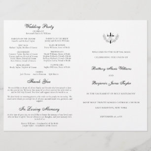 Doves Catholic Wedding Ceremony with Mass Program