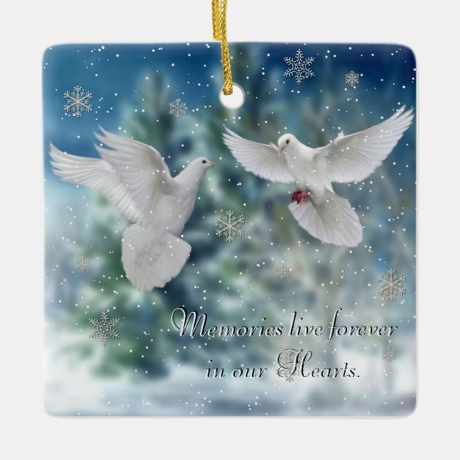 Doves christmas ornament (Front)