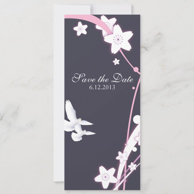 Doves & Flowers Invitation (Front)